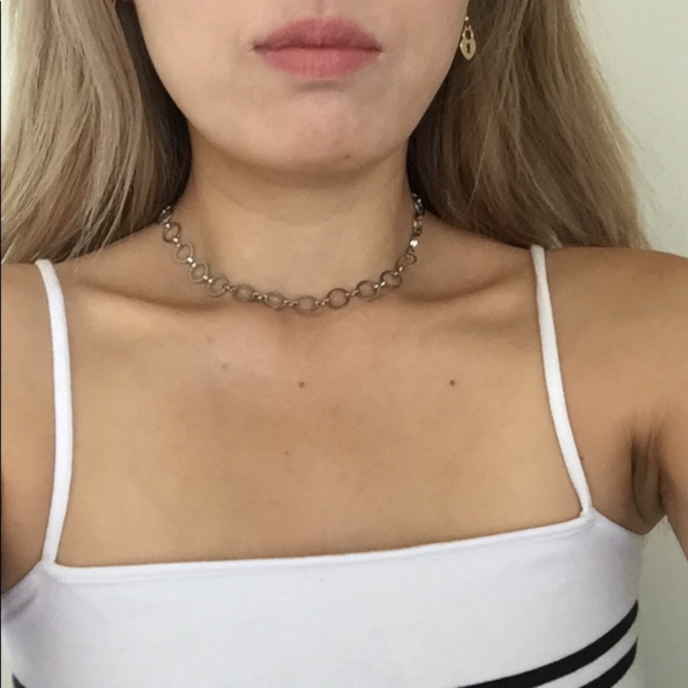 BN brandy silver hoop chain chocker - Picture 4 of 7